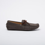 Montgomery Suede Leather Loafer // Gray + Brown (Euro: 42)