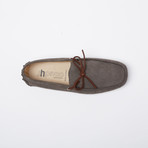 Montgomery Suede Leather Loafer // Gray + Brown (Euro: 42)