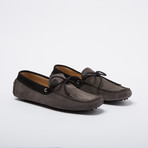 Diaz Suede Leather Loafer // Gray, Black Suede Edge (Euro: 46)
