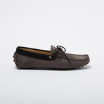 Diaz Suede Leather Loafer // Gray, Black Suede Edge (Euro: 46)