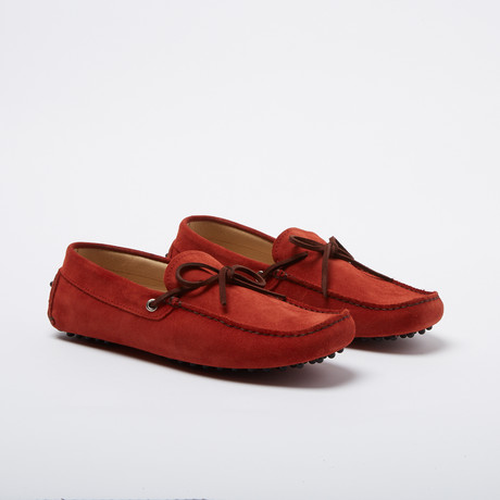 Woods Suede Leather Loafer // Muscat + Brown (Euro: 39)