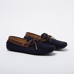 Bradford Suede Leather Loafer // Navy + Brown (Euro: 44)