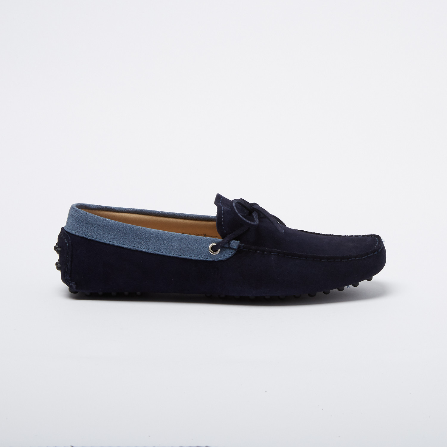 Weiss Suede Leather Loafer // Navy + Navy Suede Shoelaces (Euro: 45 ...