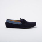 Weiss Suede Leather Loafer // Navy + Navy Suede Shoelaces (Euro: 41)