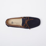 Bradford Suede Leather Loafer // Navy + Brown (Euro: 44)