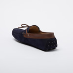 Bradford Suede Leather Loafer // Navy + Brown (Euro: 44)