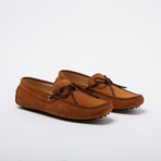 Robinson Suede Leather Loafer // Setter + Brown Suede Front Shoelaces (Euro: 46)
