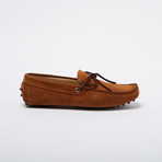 Robinson Suede Leather Loafer // Setter + Brown Suede Front Shoelaces (Euro: 46)
