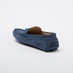 Beck Suede Leather Loafer // Garnet + Blue Suede Tassels (Euro: 41)