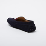 Fitzpatrick Suede Leather Loafer // Navy + Red (Euro: 42)