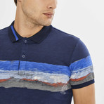 Cliffside Collared Shirt // Navy Blue (L)