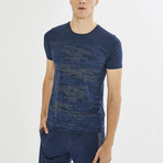 Bricks T-Shirt // Navy Blue (M)