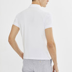Leaf Short Sleeve Polo // White (XL)