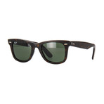 Unisex Wayfarer Sunglasses // Brown + Green