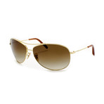 Ray-Ban // Unisex Aviator Sunglasses // Gold + Brown