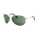 Ray-Ban // Unisex Aviator Sunglasses // Gunmetal + Green Classic