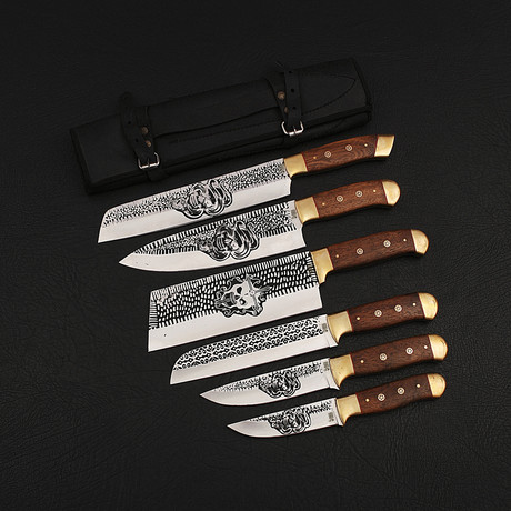 J2 Steel Professional Chef Knife Set // 6 Piece
