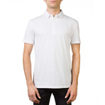 Medusa Graphic Pima Polo Shirt // White (X-Large)