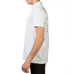 Medusa Graphic Pima Polo Shirt // White (X-Large)