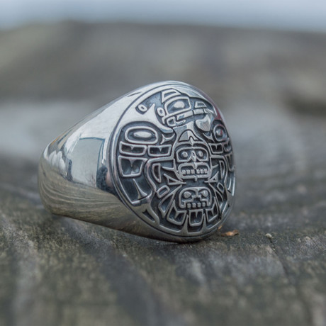 Native American Raven Ring // Silver (5)