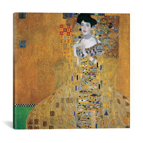 Portrait Of Adele Bloch-Bauer I, 1907 // Gustav Klimt (18"W x 18"H x 0.75"D)