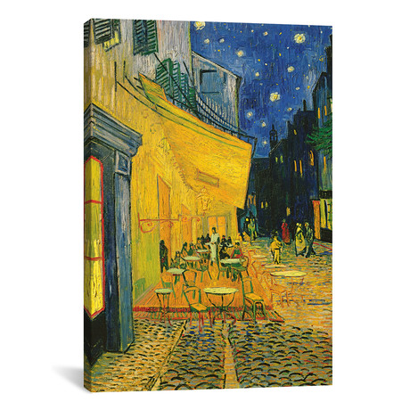 Cafe Terrace, Place du Forum, Arles, 1888 // Vincent van Gogh (18"W x 26"H x 0.75"D)