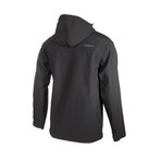 Hooded Zip-Up Jacket // Black (2XL)