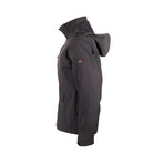 Hooded Cresta Zip-Up Jacket // Anthracite (2XL)