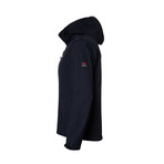 Hooded Cresta Zip-Up Jacket // Dark Blue (M)
