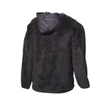 Welsoft Fleece Quarter-Zip Hoodie // Black (L)