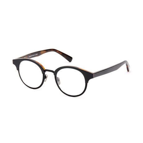 Unisex Rumack Round Glasses // Black Oak + Oak