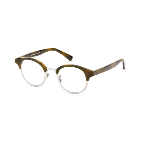 Unisex Rumack Round Glasses // Olive