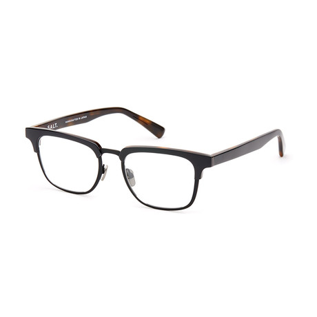 Unisex Ted Square Glasses // Black Oak + Oak