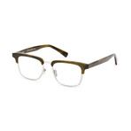 Unisex Ted Square Glasses // Olive