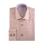 Dobby Long Sleeve Shirt // Cream (XL)