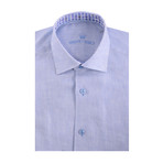 Linen Short Sleeve Shirt // Blue (XS)