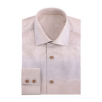 Jacquard Long Sleeve Shirt // Cream (M)