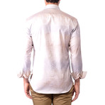 Jacquard Long Sleeve Shirt // Cream (3XL)