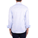 Jacquard Long Sleeve Shirt // Blue (3XL)