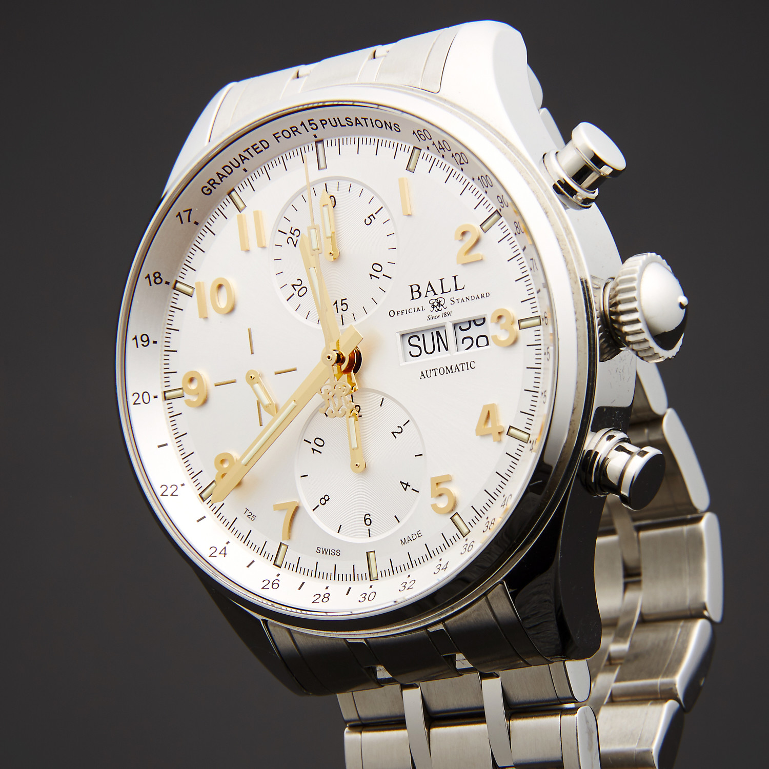 Ball Chronograph Automatic // CM3038C-SJ-SL // Store Display - Ball ...