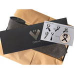 Silk Neck Tie + Gift Box // Black Champagne