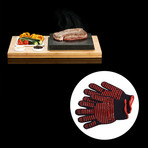 The SteakStones Steak Plate + Sauces Set // SafeHands Bundle