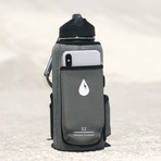 The Rushpack Bottle + Sleeve // 32oz (Black)