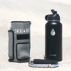 The Rushpack Bottle + Sleeve // 32oz (Black)