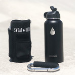 The Rushpack Bottle + Sleeve // 32oz (Black)