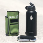 The Rushpack Bottle + Sleeve // 32oz (Black)