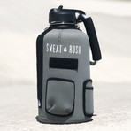 The Rushpack Bottle + Sleeve // 64oz (Black)