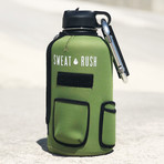 The Rushpack Bottle + Sleeve // 64oz (Black)