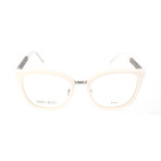 JC165 KLQ Optical Frames // White Glitter + White