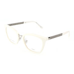 JC165 KLQ Optical Frames // White Glitter + White